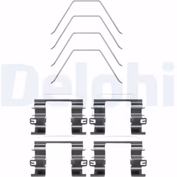 Kit d'accessoires, plaquette de frein DELPHI LX0669