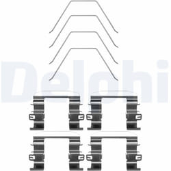 Kit d'accessoires, plaquette de frein DELPHI LX0669