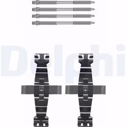 Kit d'accessoires, plaquette de frein DELPHI LX0674