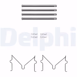 Kit d'accessoires, plaquette de frein DELPHI LX0691