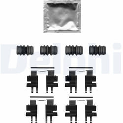 Kit d'accessoires, plaquette de frein DELPHI LX0695