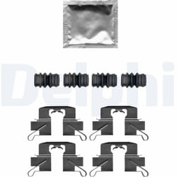 Kit d'accessoires, plaquette de frein DELPHI LX0696