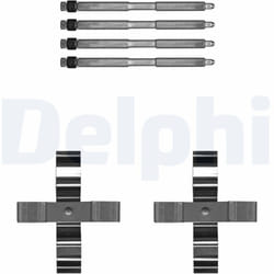 Kit d'accessoires, plaquette de frein DELPHI LX0703
