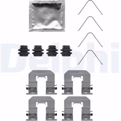Kit d'accessoires, plaquette de frein DELPHI LX0716