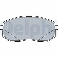 Jeu de plaquettes de frein DELPHI LP3538, avant