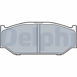 Jeu de plaquettes de frein DELPHI LP3544, avant