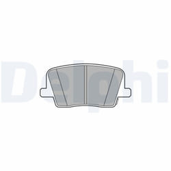 Jeu de plaquettes de frein DELPHI LP3581, arrière
