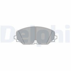 Jeu de plaquettes de frein DELPHI LP3543, avant