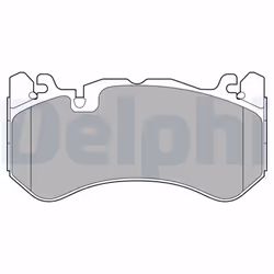 Jeu de plaquettes de frein DELPHI LP3589, avant
