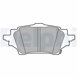 Jeu de plaquettes de frein DELPHI LP3608, arrière