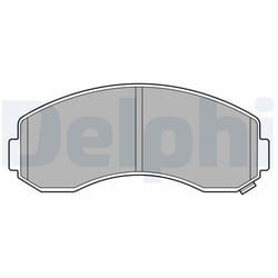 Jeu de plaquettes de frein DELPHI LP3616, avant