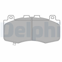 Jeu de plaquettes de frein DELPHI LP3631, avant