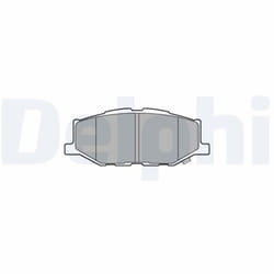 Jeu de plaquettes de frein DELPHI LP3637, avant