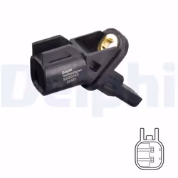 Capteur, vitesse de roue DELPHI SS20743