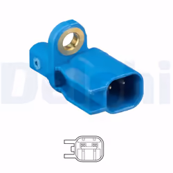 Capteur, vitesse de roue DELPHI SS20607