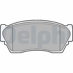 Jeu de plaquettes de frein DELPHI LP804, avant