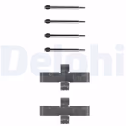 Kit d'accessoires, plaquette de frein DELPHI LX0013