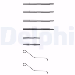 Kit d'accessoires, plaquette de frein DELPHI LX0068