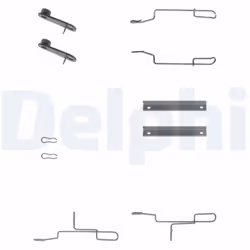 Kit d'accessoires, plaquette de frein DELPHI LX0168