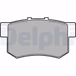 Jeu de plaquettes de frein DELPHI LP948, arrière - Vue supplémentaire 2