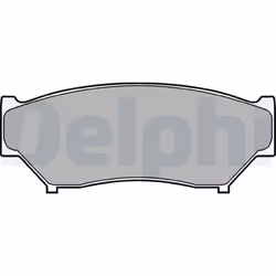 Jeu de plaquettes de frein DELPHI LP967, avant