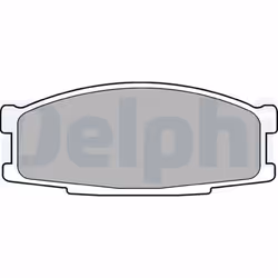 Jeu de plaquettes de frein DELPHI LP981, avant
