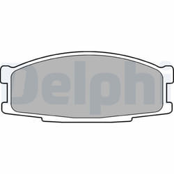 Jeu de plaquettes de frein DELPHI LP981, avant