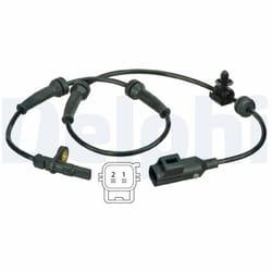 Capteur, vitesse de roue DELPHI SS20373