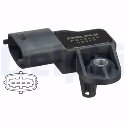 Capteur, pression des gaz échappement DELPHI PS10144