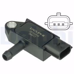 Capteur, pression des gaz échappement DELPHI DPS00015