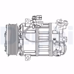 Compresseur de climatisation DELPHI CS20477