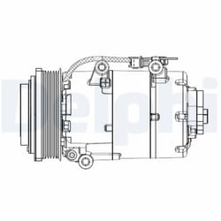 Compresseur de climatisation DELPHI CS20358