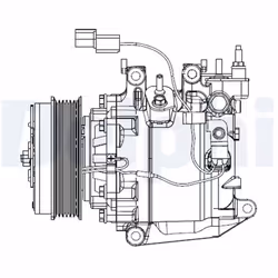Compresseur de climatisation DELPHI CS20503 - Vue supplémentaire 5