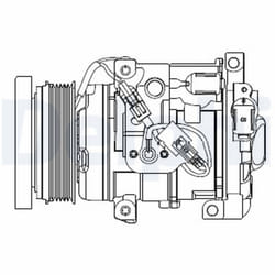 Compresseur de climatisation DELPHI CS20508
