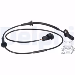 Capteur, vitesse de roue DELPHI SS20489 droite