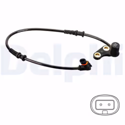 Capteur, vitesse de roue DELPHI SS20492 gauche
