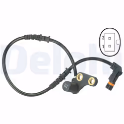 Capteur, vitesse de roue DELPHI SS20493 droite