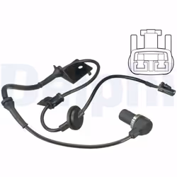 Capteur, vitesse de roue DELPHI SS20507 gauche