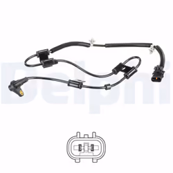 Capteur, vitesse de roue DELPHI SS20514 gauche