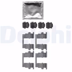 Kit d'accessoires, plaquette de frein DELPHI LX0666
