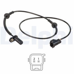 Capteur, vitesse de roue DELPHI SS20569