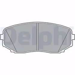 Jeu de plaquettes de frein DELPHI LP3399, avant