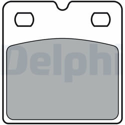 Jeu de plaquettes de frein DELPHI LP3405, arrière