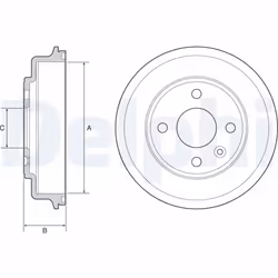 Tambour de frein DELPHI BF554