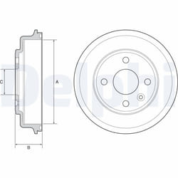 Tambour de frein DELPHI BF554