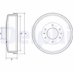 Tambour de frein DELPHI BF559