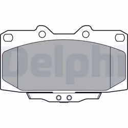 Jeu de plaquettes de frein DELPHI LP3409, avant