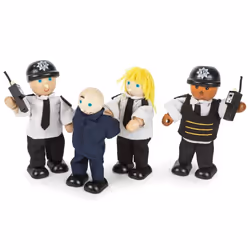 Bigjigs Toys Police Officers and Prisoner, 3 an(s), Multicolore