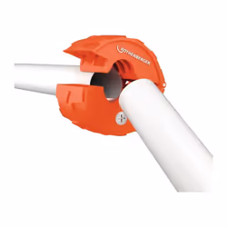 Coupe les tubes en PE, PP et PVC de différentes tailles · Sépare le tube à angle droit, rapidement et en quelques tours seule ...