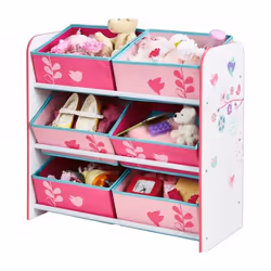 Worlds Apart 471FLW rangement de jouets Étagère de rangement de jouets Autonome Rose